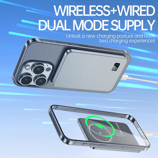 Power Bank Magnético Ultrafino – Carga Rápida para iPhone, Samsung y AirPods