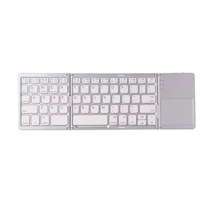Teclado Bluetooth Plegable con Touchpad – Compatible con iOS, Android y Windows