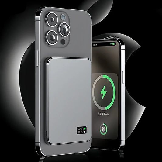 Power Bank Magnético Ultrafino – Carga Rápida para iPhone, Samsung y AirPods