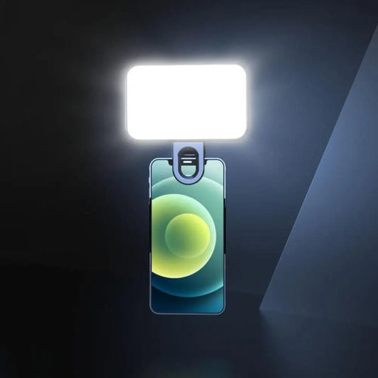 Mini Luz LED para Selfies y Videollamadas – Compatible con iPhone, iPad y Laptops